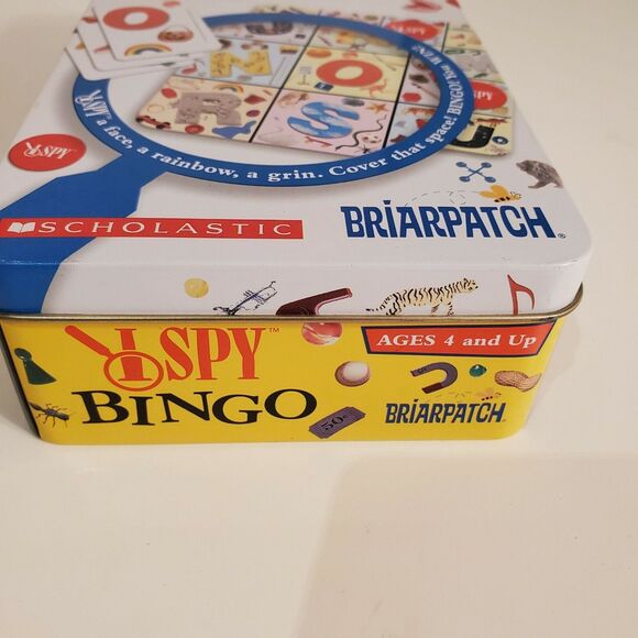 iSpy Bingo in a Tin Can for Car Travel On the Go New Scholastic - Picture 2 of 3